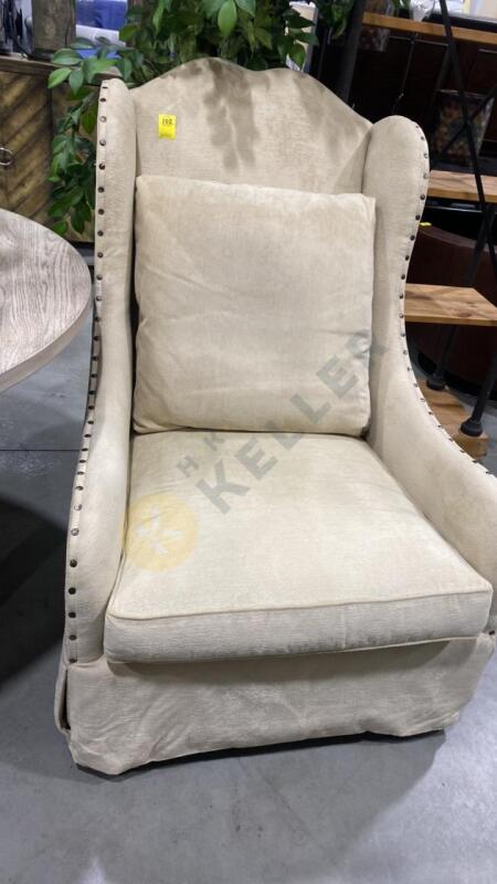 Accent Chair with Nailhead Detail by Caracole