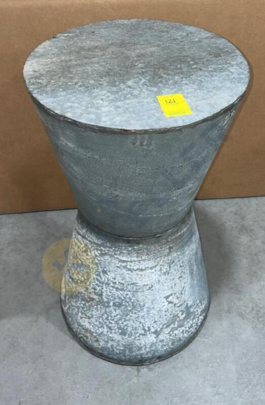 Galvanized Accent Table