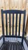 Black Painted Wooden Rocking Chair - 3