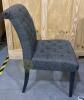 2 Tweed Tufted Side Chairs - 2