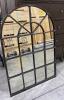 Black Arched Window Mirror - 4