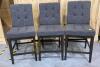 3 Tufted Bar Stools