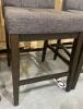 3 Tufted Bar Stools - 5