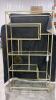 Muted Brass and Glass Display Shelf by Hooker