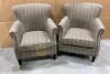 2 Upholstered Arm Chairs with Nailhead Detail by Jofran