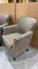 2 Upholstered Arm Chairs with Nailhead Detail by Jofran - 6