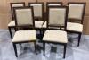 6 Wood and Upholstered Dining Chairs with Nailhead Detail by Jofran