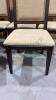 6 Wood and Upholstered Dining Chairs with Nailhead Detail by Jofran - 4