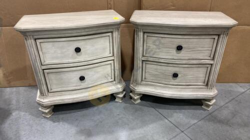 2 Side Tables or Nightstands with Drawers by Ashley Furniture