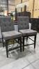 2 Tufted Upholstered Bar Stools - 2