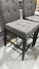 2 Tufted Upholstered Bar Stools - 3