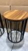 Wood and Metal Side Tables - 3