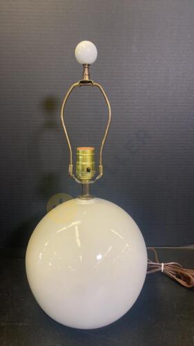 1970's Mar-kel Round Ceramic Globe Lamp