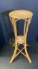 Ethiopian Jimma Tribal Stool plus Wicker and Rattan Plant Stand - 3