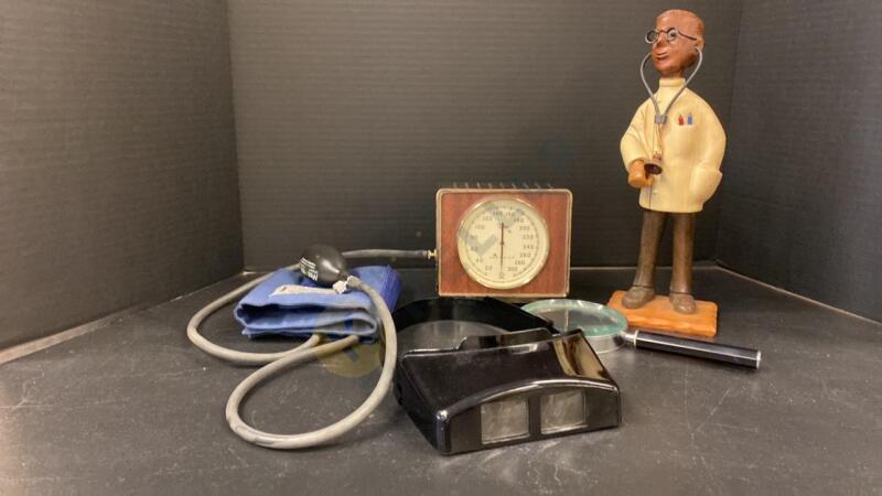 Vintage Taylor Blood Pressure Gauge And More