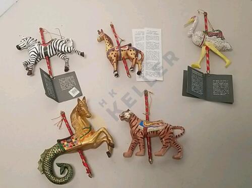 Smithsonian Collection Carousel Animal Ornaments