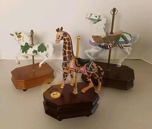 Lenox Carousel Giraffe on a Wooden Base