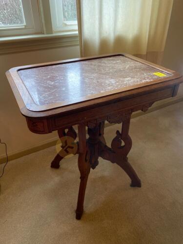 Marble Top Accent Table