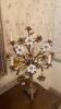 19th Century Pair of Brass Electric Candelabras With Milk Glass Lily Blossoms - 2