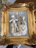 Pair of Meissen Framed 3D Art Sculptures and Table Lamp - 2