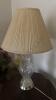 Queen Ann Style Side Tables, Glass Vase, Pair of Lamps, and Faux Floral - 2