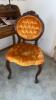 Writing Desk with with Contents and Victorian Balloon Back Chair - 2