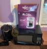 Keurig, Mr. Coffee Drip Coffee Maker, and Whirlpool Microwave