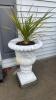 Pair of Heavy Concrete Planters - 2