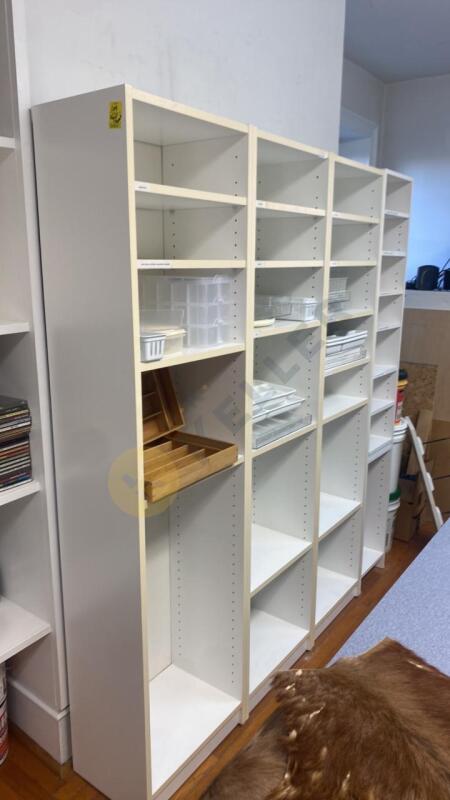 Adjustable Storage Shelf with Contents