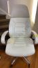 White Leather Office Chair by Zuri