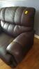 Extra Large Leather Recliner, Blanket, and Pillows - 3