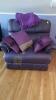 Extra Large Leather Recliner, Blanket, and Pillows - 4