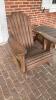 Wooden Rocker and Side Table - 6