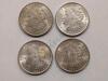 Four 1921 Morgan Silver Dollar Coins