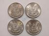 Four 1921 Morgan Silver Dollar Coins - 2