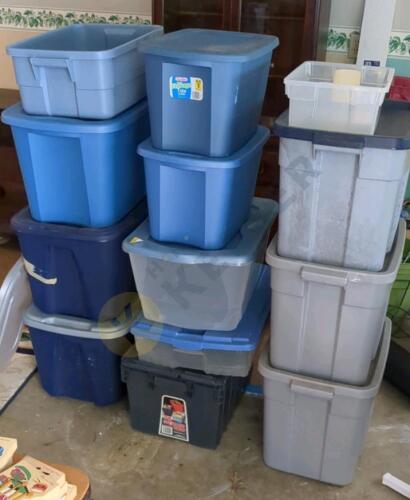 Variety of Bins with Lids