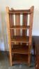 Wingback Chair, Broyhill Side Table and Mission Style Shelf - 9