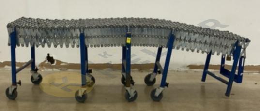 Flexible, Extendable Roller Conveyor