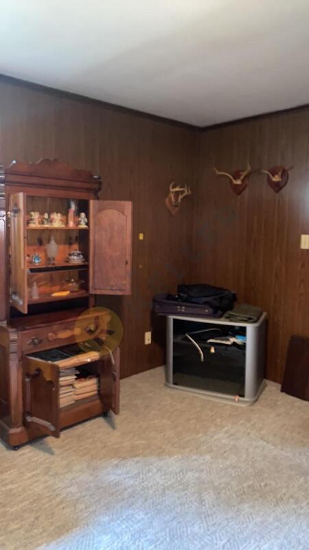 Small Hutch, Father Christmas Figurines, Media Cabinet and More