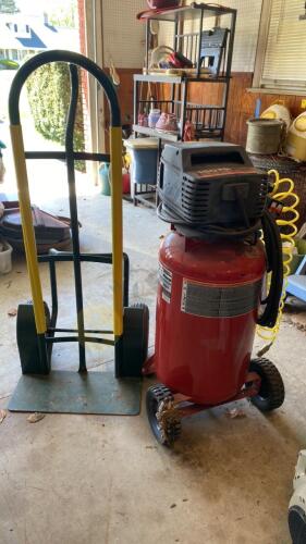 Craftsman Air Compressor and Hand Cart