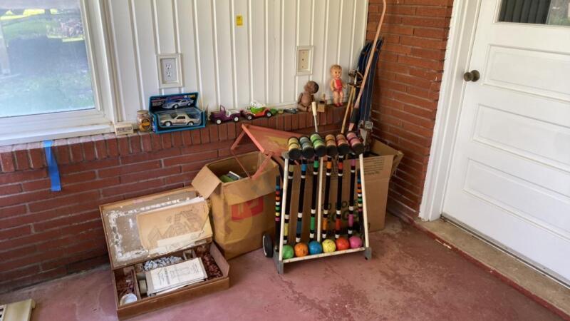 Vintage Children’s Toys, Croquet Set and More