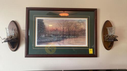 Framed T.F. Hermansader “Evening’s Splendor” and More