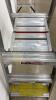Warner Rolling Aluminum Trestle Ladder - 4