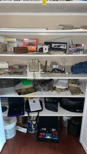 Contents of 5 Shelves and Bottom of Closet