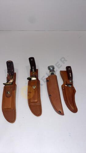 Variety of Knives with Sheaths