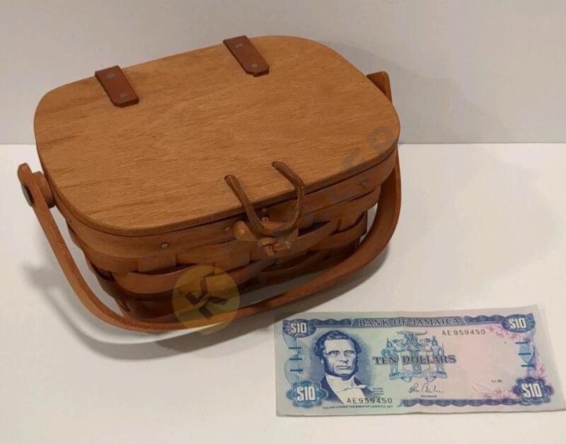 Small Longaberger Basket and $10 Jamaica Bill