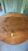 Round Wooden Table with Drawer - 2