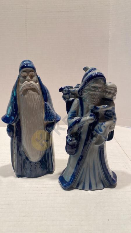 Eldreth Pottery Father Christmas Figurines